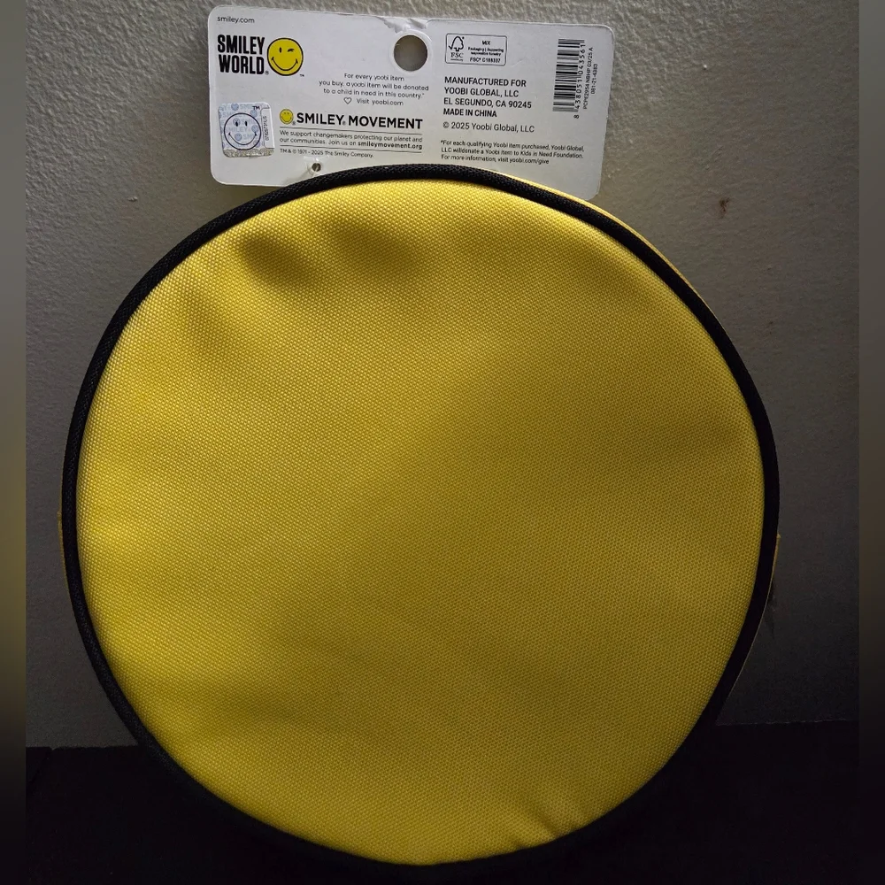 Smiley World Yellow Round Bag